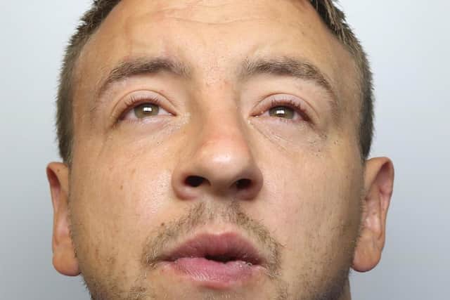 Gary Franks was jailed for three years, nine months for attacking his partner and assaulting police officers.