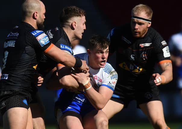 Leeds Rhinos' multi-faceted Jack Broadbent has shown he can hack it at first-team level. Picture: Jonathan Gawthorpe/JPIMedia.