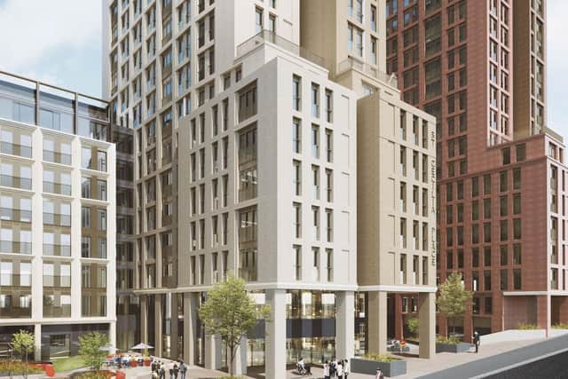 An artist's impression of the Quarry Hill development