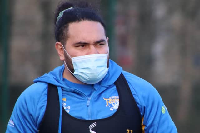 WELCOME NEWS: Konrad Hurrell could return to face Hull KR on Friday. Picture: Phil Daly/Leeds Rhinos.