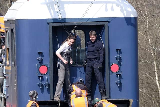 Preparing to film an action sequence - Photo:Richard Ponter