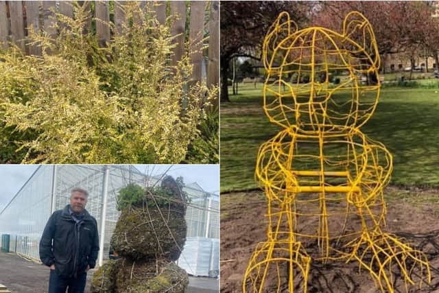 Pudsey residents are delighted after the much loved 'Pudsey Bear' structure was returned to the park to be replanted as a new feature.