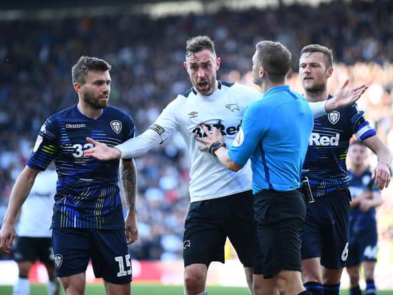 FLASH POINT - Craig Pawson takes charge of Leeds United's clash with Manchester United, giving him his first Whites reunion since the first leg of their play-off semi-final with Derby County. Pic: Getty