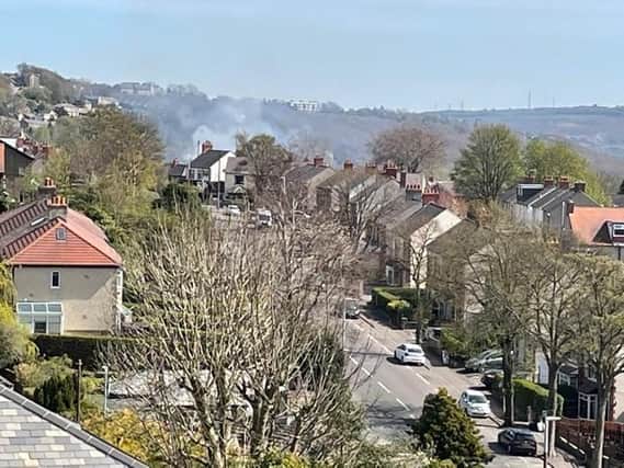 Fire in Washer Lane in Halifax. Photo: West Yorkshire Fire & Rescue Service.