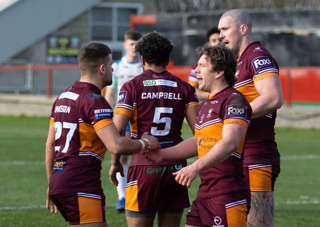 Batley Bulldogs picked up their second victory of the season yesterday with a 48-16 success against Widnes Vikings. Picture: Bruce Fitzgerald.