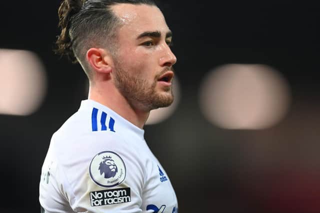 SECOND CHANCE: For Leeds United and winger Jack Harrison, above, against arch rivals Manchester United. Photo by NICK POTTS/POOL/AFP via Getty Images.