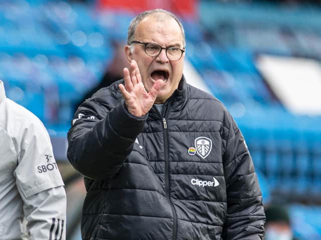 HUGE EFFORT - Marcelo Bielsa was delighted with the effort his Leeds United players produced against Manchester United in a 0-0 draw. Pic: Tony Johnson