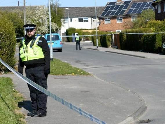 A police cordon was put up following the incident earlier this month.