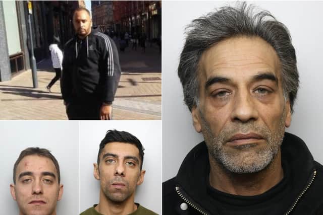 Farooq Ishaq Ahmed (right) was jailed for helping his sons Kearon Barker (bottom left) and Omar Ishaq (bottom centre) to try to flee the country after they murdered Keith Harrower (top left).