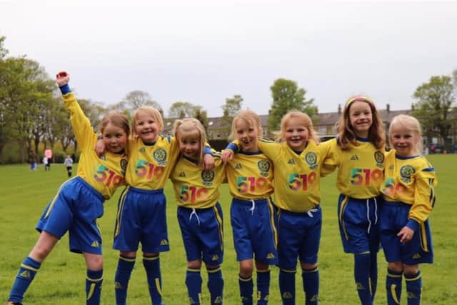Seven young female footballers who put on their boots in 2017 have formed the foundations of a thriving hub of girls' sport in Calverley in 2021 - with more than 100 turning out every week for the village.