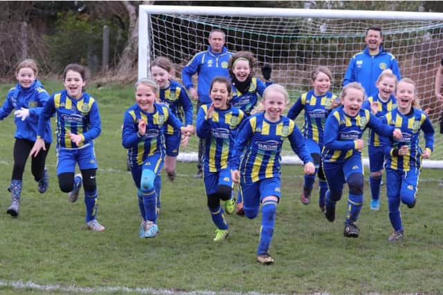 Seven young female footballers who put on their boots in 2017 have formed the foundations of a thriving hub of girls' sport in Calverley in 2021 - with more than 100 turning out every week for the village.