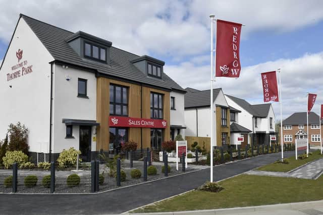 Redrow found that indoor space and gardens were very high on Yorkshire consumers priority lists. Pictured: Thorpe Park development.