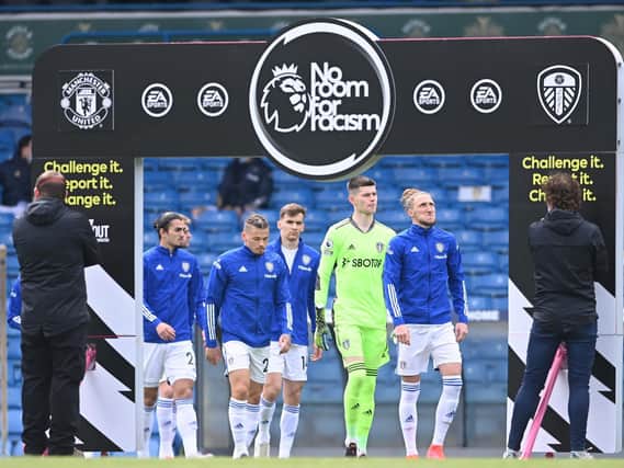 WEEKEND PROTEST - Leeds United and the rest of English football will unite for a social media boycott in response to racist abuse directed at players and others. Pic: Getty