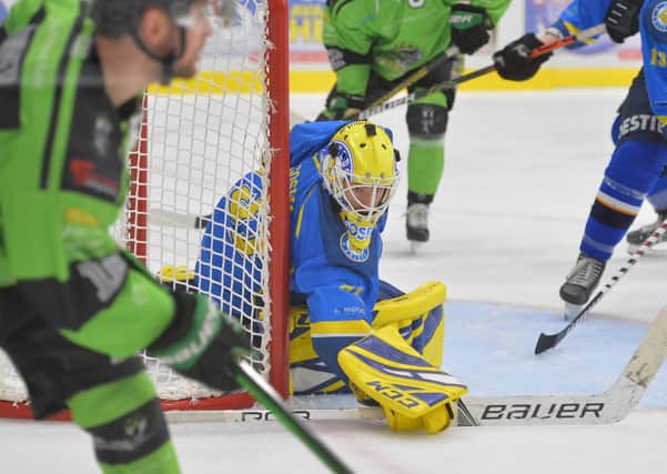 WELCOME BACK: Sam Gospel has agreed to return in net for Leeds' NIHL National team for the 2021-22 campaign. Picture: Dean Woolley.