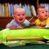 June 1997 and George Edward Garrett (left) and Amy Ruth Holroyd took part in a new scheme at Rothwell Library to encourage pre-school reading.