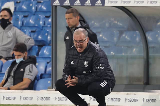 PRESSURE ON - Marcelo Bielsa says Leeds United play better with pressure. Pic: Getty