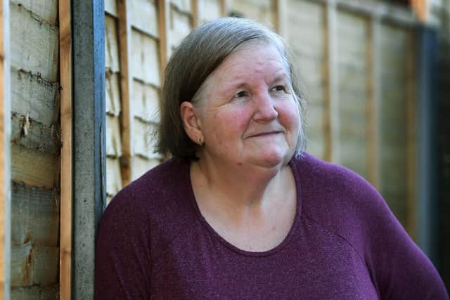 Sue Kelk, from Seacroft, whose husband Jason has been in intensive care with Covid since March and one of only a handful of patients to have been in that long in the UK. Picture: Jonathan Gawthorpe