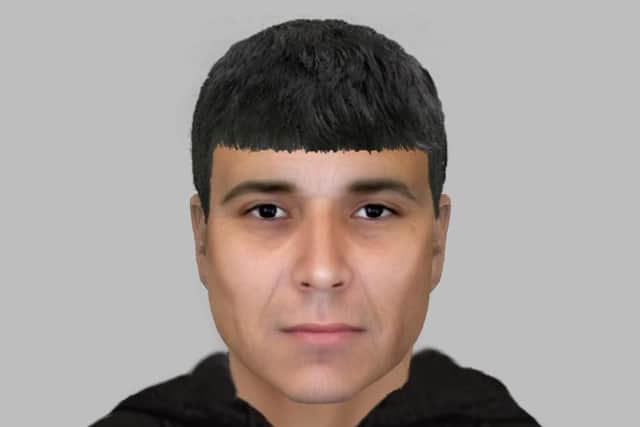 Police in Leeds have issued and e-fit of a man wanted in connection with an attempted burglary in Bramley.