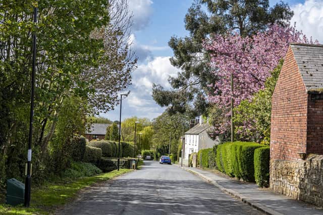 Park Road in the old part of the village of Colton.
