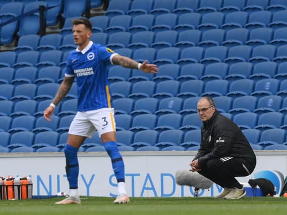 BUTTERFLY EFFECT - Ben White floated through the Leeds United side more than once as Brighton hit Marcelo Bielsa's men hard and avoided taking damage. Pic: Getty