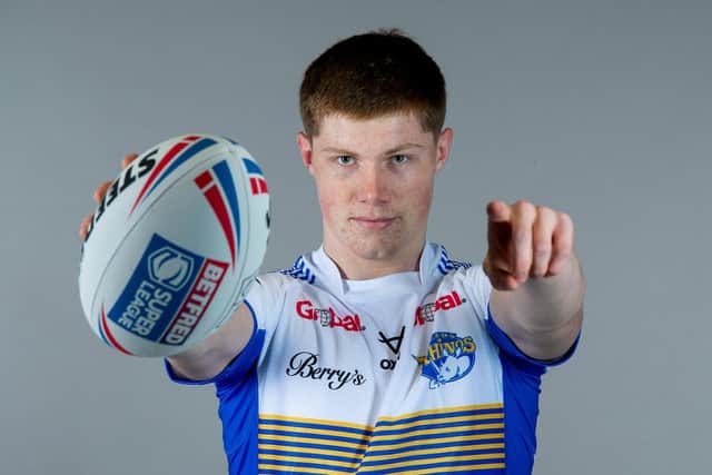 Leeds Rhinos have high hopes for seventeen-year-old Morgan Gannon. Picture: Allan McKenzie/SWpix.com.