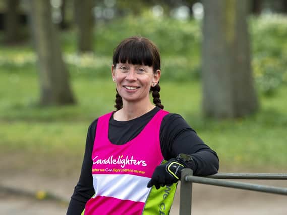 Stacy Procter has recruited more than 100 friends and family to each walk a mile this weekend as part of the Captain Tom challenge, in aid of Candlelighters Picture: Tony Johnson