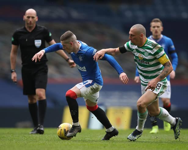 STAR MAN - Leeds United summer 2020 target Ryan Kent gave Scott Brown and Celtic a hard time in Rangers' win at the weekend. Pic: Getty