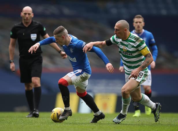 STAR MAN - Leeds United summer 2020 target Ryan Kent gave Scott Brown and Celtic a hard time in Rangers' win at the weekend. Pic: Getty