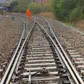 The derailment. Photo: Network Rail.