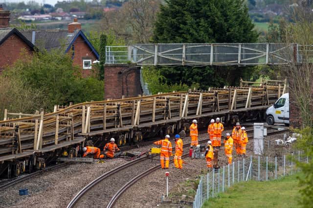Engineers worked through the night after a derailment at Church Fenton caused chaos on the train network yesterday.