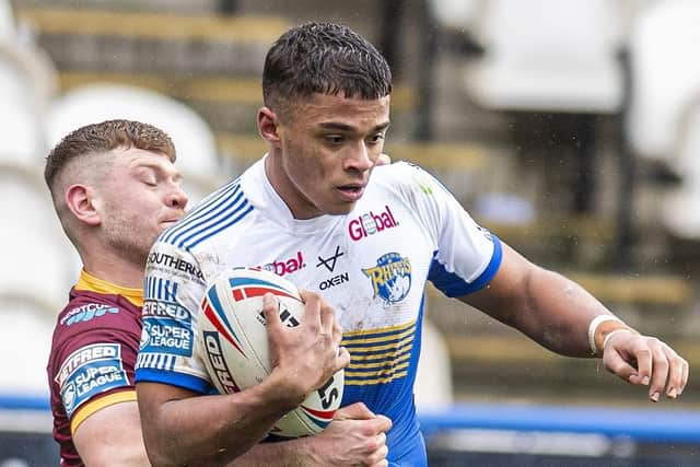 Leeds Rhinos teenager Corey Hall came in for 'some stick' on social media after the game against Castleford revealed club captain, Luke Gale. Picture: Tony Johnson/JPIMedia.