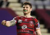 Wigan's John Bateman gives 'as good as he gets' on social media says Luke Gale. Picture: Alex Whitehead/SWpix.com.