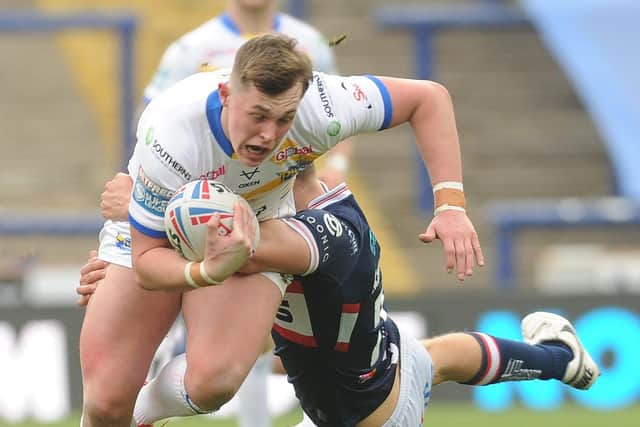 Leeds Rhinos young star Jack Broadbent considered becoming a referee before his career as a player took off. Picture: Steve Riding.