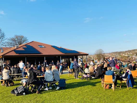 Horsforth Sports Club's outdoor seating