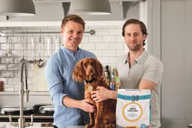 Daniel Valdur Eha and Mathew Cockroft now head up a multi-million pound business after cooking up a treat for their dog in a West Yorkshire kitchen