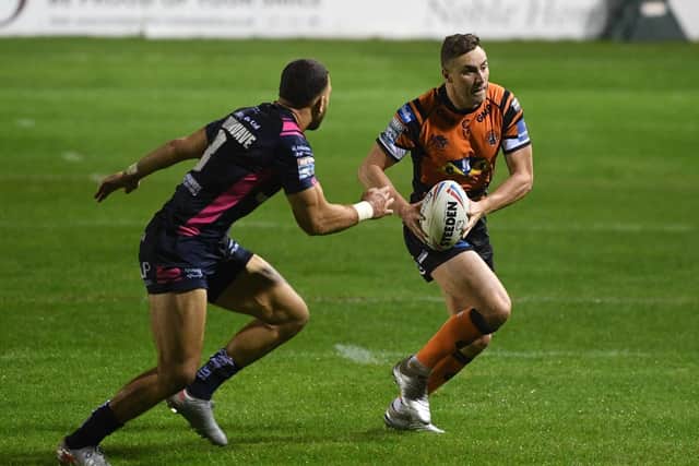 James Clare, right, is included in Tigers' 21-man squad for the first time this year. Picture by Jonathan Gawthorpe.
