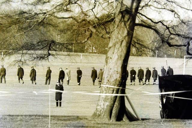 Police search for the Yorkshire Ripper's first victim, Wilma McCann, in 1975