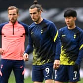 Tottenham Hotspur's potentially devastating three-pronged attack of, from left Harry Kane, Gareth Bale and Son Heung-min. Picture: Shaun Botterill/PA Wire.