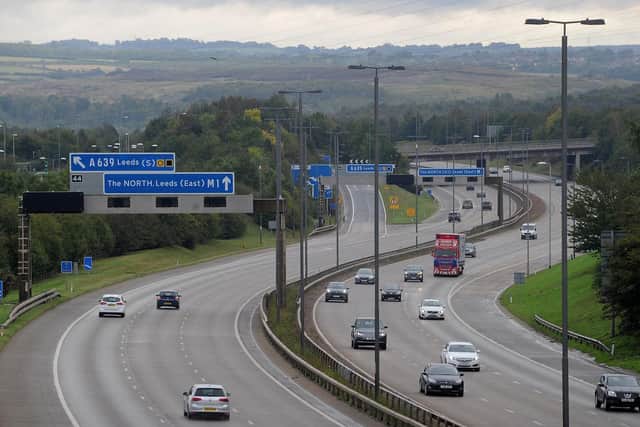 There is currently a full close in place on the M1 at Garforth after a crash. Stock photo of M1 for illustrative purposes only.