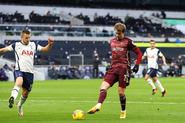 SECOND TRY: For Leeds United and striker Patrick Bamford, right, against Tottenham Hotspur in this Saturday's lunch time kick-off at Elland Road. Photo by Julian Finney/Getty Images.