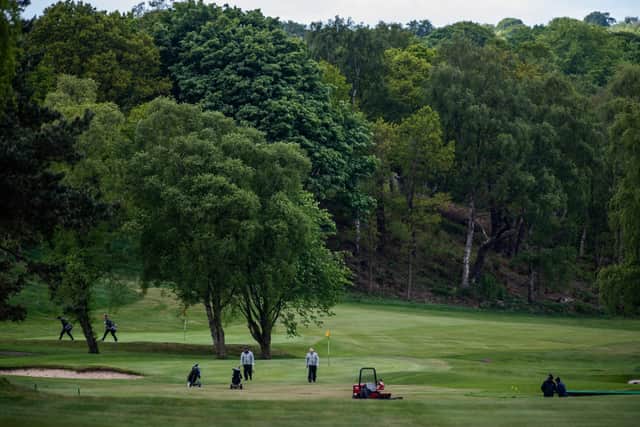 Golfers at Headingley Golf Club, Leeds. (Picture: James Hardisty)