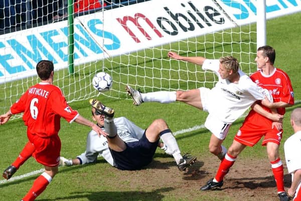 Enjoy these photo memories from Leeds United's 1-0 win against Middlesbrough in May 2002. PICS: Varley Picture Agency