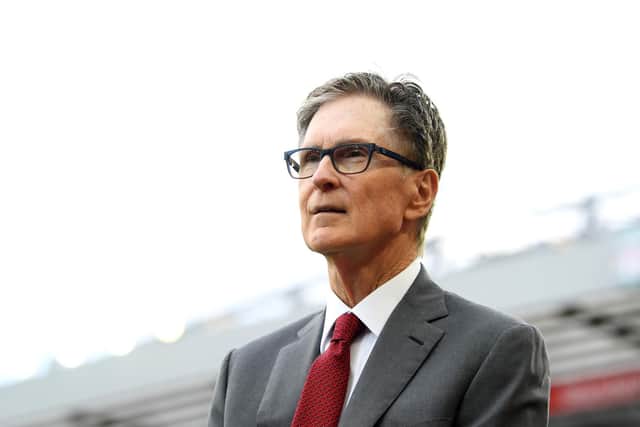APOLOGY VIDEO - Liverpool owner John Henry appeared in a video apologising to fans for the European Super League debacle. Leeds United chief Angus Kinnear has poked fun at the apology. Pic: Getty