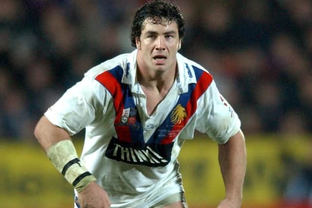 Adrian Morley in action for Great Britain against Australia in 2003. Picture: Steve Riding.