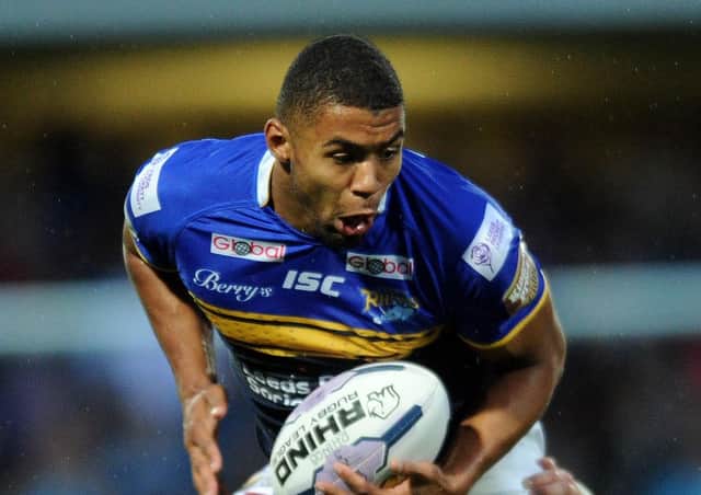 DOUBLE: Kallum Watkins scored a brace against Widnes in May 2015. Picture: Jonathan Gawthorpe.