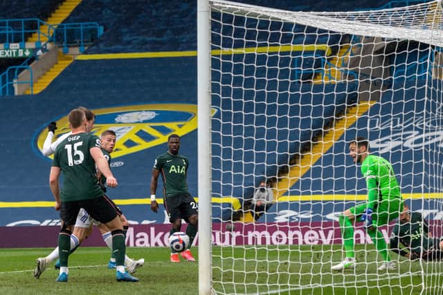 GOAL: Patrick Bamford scores Leeds United's second goal. Picture: Bruce Rollinson.