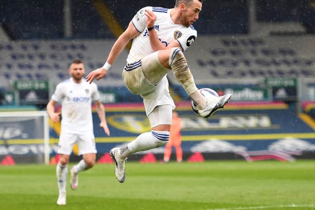 CLASSY: Leeds United winger Jack Harrison during Saturday's 3-1 victory against Tottenham Hotspur at Elland Road. Photo by Oli Scarff - Pool/Getty Images.