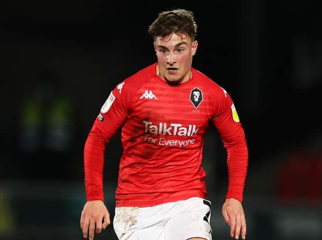 Leeds United utility man Robbie Gotts in action for Salford City. Pic: Getty