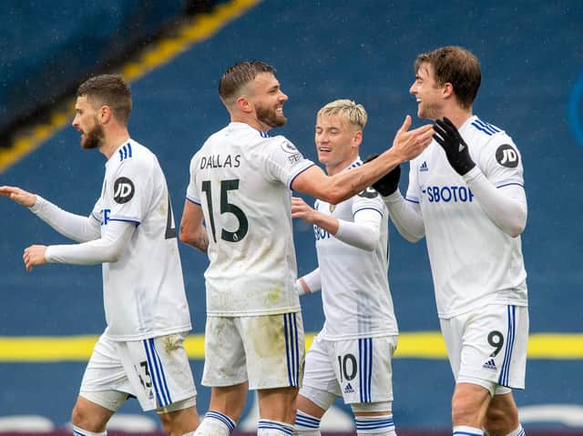 NEW DEALS? Patrick Bamford's long-term Leeds United future is expected to be confirmed in the summer, when players like Stuart Dallas will be in line for new deals to reflect their Premier League status. Pic: Bruce Rollinson