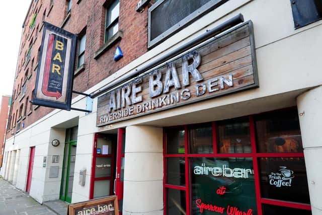 The Aire Bar is located in the basement of a stunning brick vaulted converted warehouse with amazing views of the River Aire.